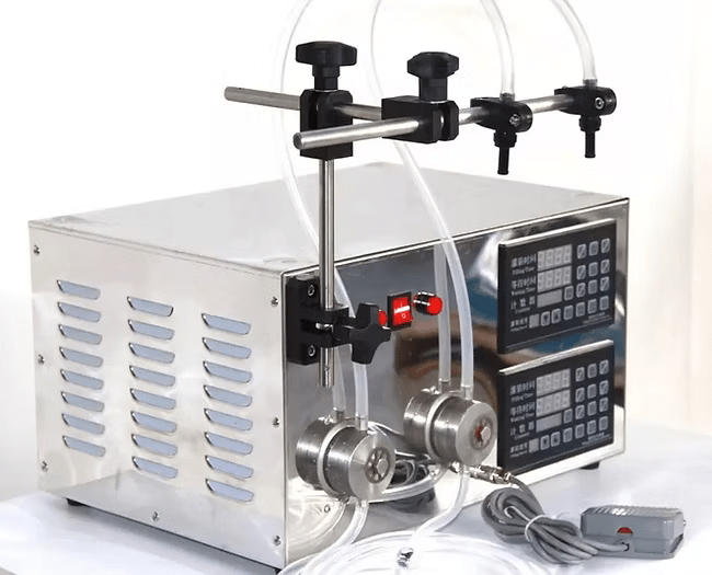 DOUBLE HEAD MAGNETIC PUMP LIQUID FILLING