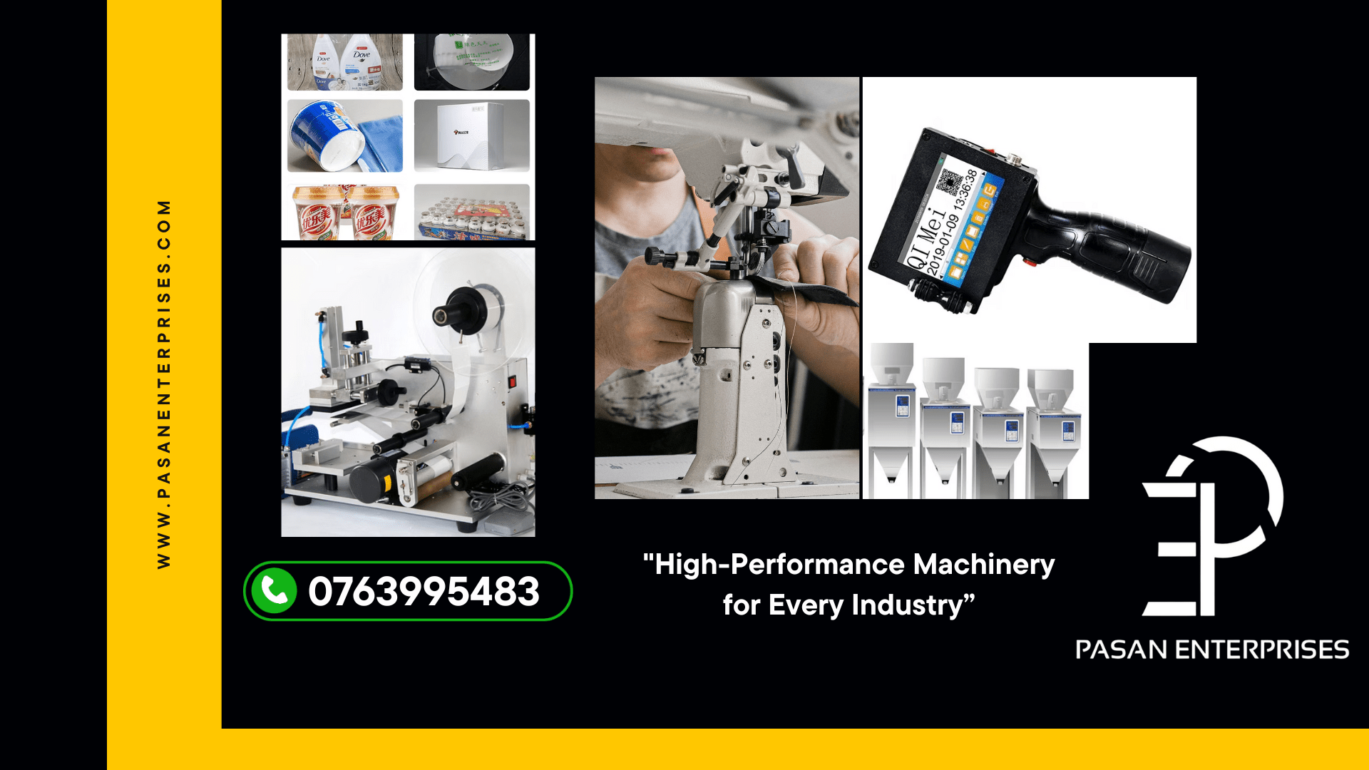 Yellow Gray and Black Minimalist industries Presentation (3)
