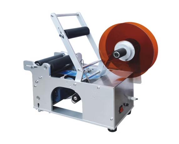 SEMIAUTOMATIC BOTTLE LABELLING MACHINE